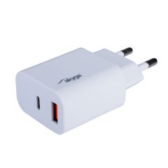 USB Nabíječka AK-CH-12 USB-A + USB-C PD 5-12V / max. 3A 18W Quick Charge 3.0