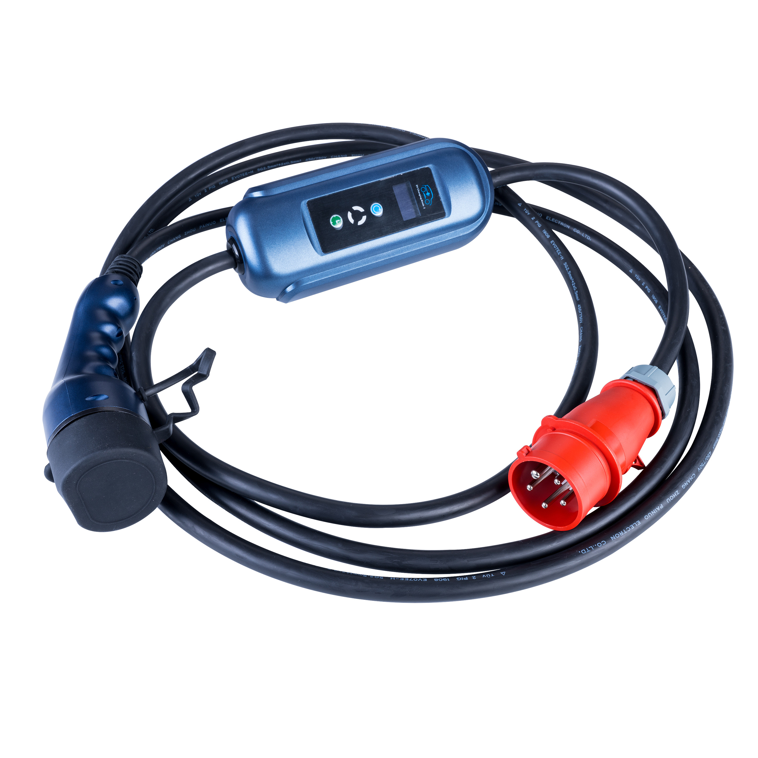 Hlavní obrázek Kabel pro elektromobily AK-EC-12 CEE 5pin / Type2 LCD 16A 5m