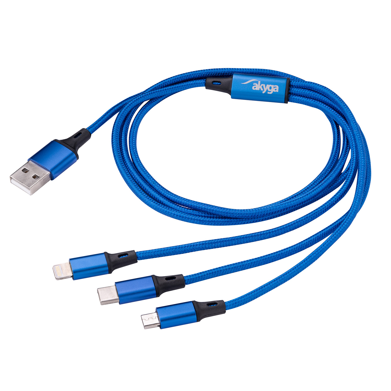 Hlavní obrázek Kabel USB 3.0 A / USB Micro B / USB type C / Lightning 1.2m AK-USB-27