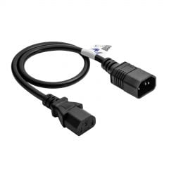 Prodlužovací napájecí kabel IEC C13 / C14 0.5m AK-PC-14A