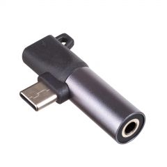 Adaptér AK-AD-62 USB type C / USB type C / Jack 3.5mm