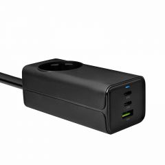 USB Nabíječka AK-CH-21 AC 230V + USB-A + 2x USB-C PD 5-20V / max. 5A 65W Quick Charge 3.0 GaN