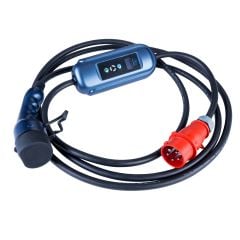 Kabel pro elektromobily AK-EC-22 CEE 5pin / Type2 LCD 3-fáze 32A 22kW 5m