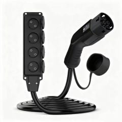 Adaptér Type2 / 4x Schuko V2L pro elektromobilů AK-SC-E27 samice – samice 16A 3m