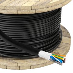 Napájecí kabel EV Akyga AK-SC-E12 CU 5x6mm² + 2x0,5mm² 3-fázový 32A 450/750V na metr