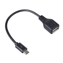 Adaptér s kabelem AK-AD-09, USB-AF / microUSB