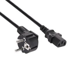 PC Napájecí kabel CEE 7/7 / IEC C13 AK-PC-05S CU 3x1.5mm² 5m