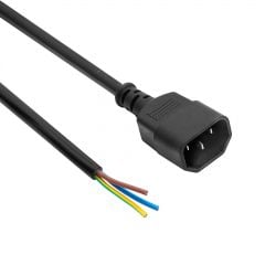 Napájecí kabel C14 AK-OT-08C CU 3x1mm² 1m