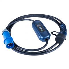 Kabel pro elektromobily AK-EC-14 CEE 3-pin / Type2 LCD 1-fázový 32A 7.2kW 5m