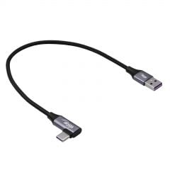 Angle Kabel USB type C / USB-A 30 cm AK-USB-58 60W Mesh