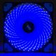 Další obrázek Ventilátor 120mm MOLEX 33 LED modrá dioda AW-12E-BL