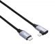 Další obrázek Angle Kabel USB type C / Ligtning 30cm AK-USB-55 30W Mesh