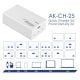 Další obrázek USB Nabíječka AK-CH-25 USB-A + 3x USB-C PD 5-28V / max. 5A 140W Quick Charge 3.0 GaN