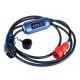 Další obrázek Kabel pro elektromobily AK-EC-22 CEE 5pin / Type2 LCD 3-fáze 32A 22kW 5m