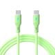 Hlavní obrázek Kabel USB type C / USB type C 1m AK-USB-69 60W Silikon Zelená