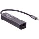 Další obrázek Hub AK-AD-66 USB type C - USB 3.0 3-port + Ethernet