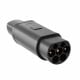 Hlavní obrázek Adaptér Type2 / Tesla pro nabíjení elektromobilů AK-SC-E23 samec – samec 1-fázový 32A