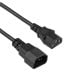 Další obrázek Prodlužovací napájecí kabel IEC C13 / C14 0.5m AK-PC-14A