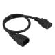 Hlavní obrázek Prodlužovací napájecí kabel IEC C13 / C14 0.5m AK-PC-14A